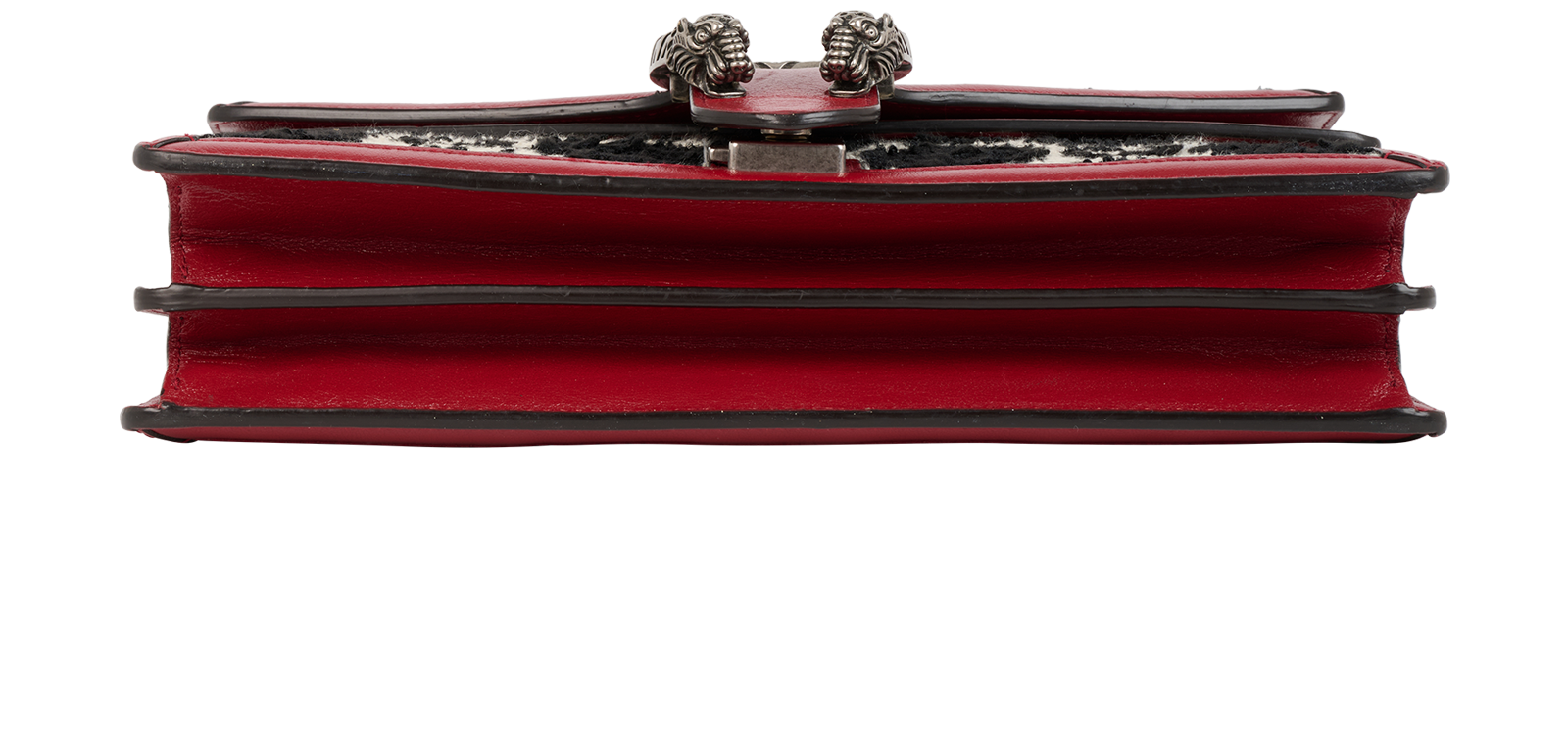 Small Dionysus Tweed, &pound;950, Handbags, Black/Red, Fabric/Leather, Top view